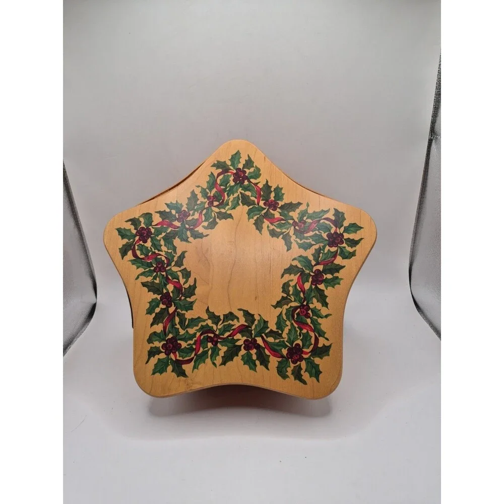 2001 Longaberger Christmas Collection Shining Star Basket With Papers 2 Inserts